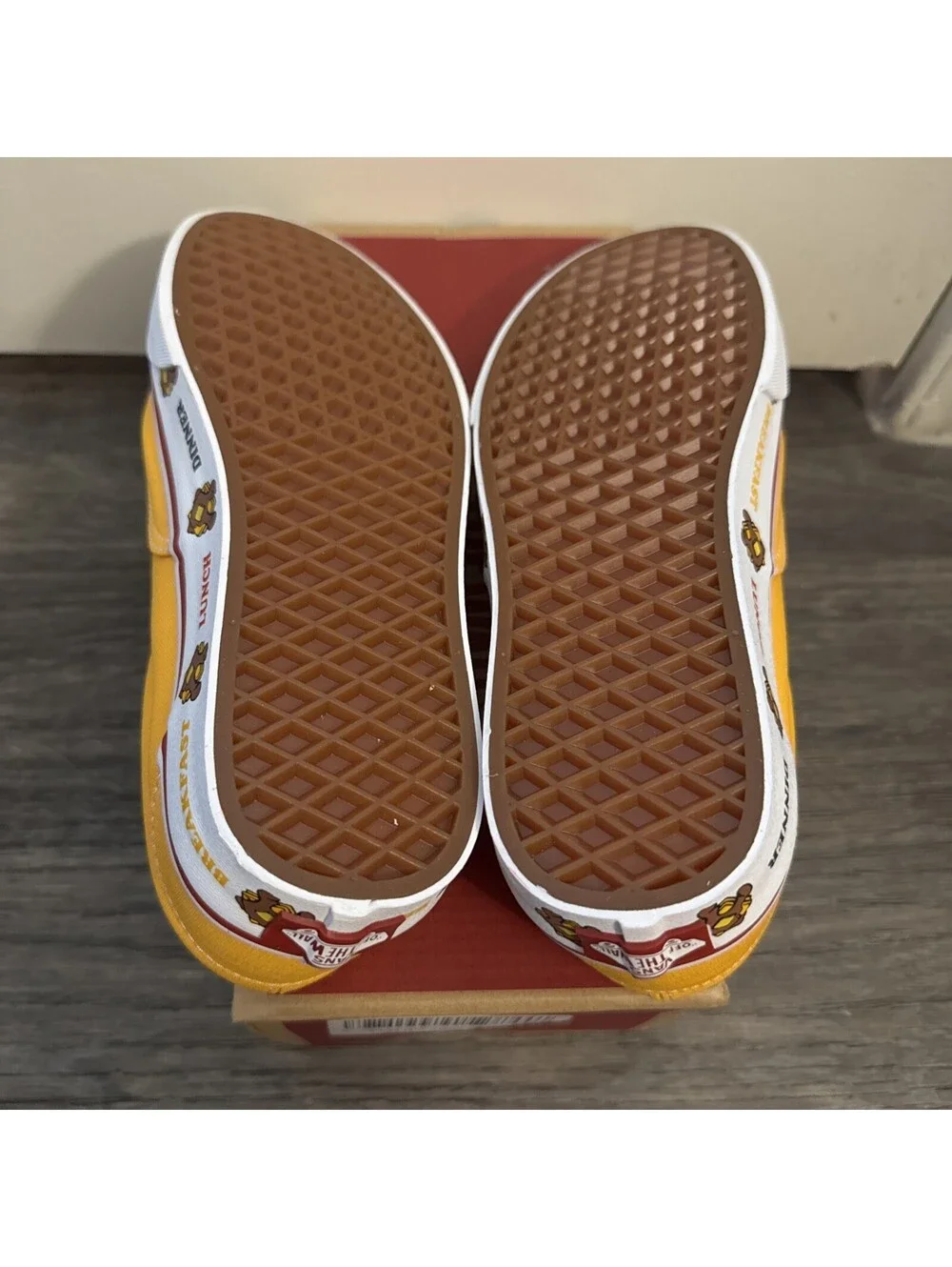Vans Era Sidewall Print Saffron Meals Yellow VN0A54F14G1 Men 7.5 Women 9 NEW Box